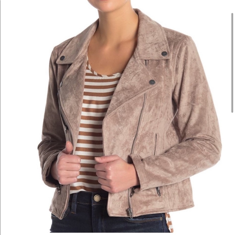 BLANK NYC faux suede jacket